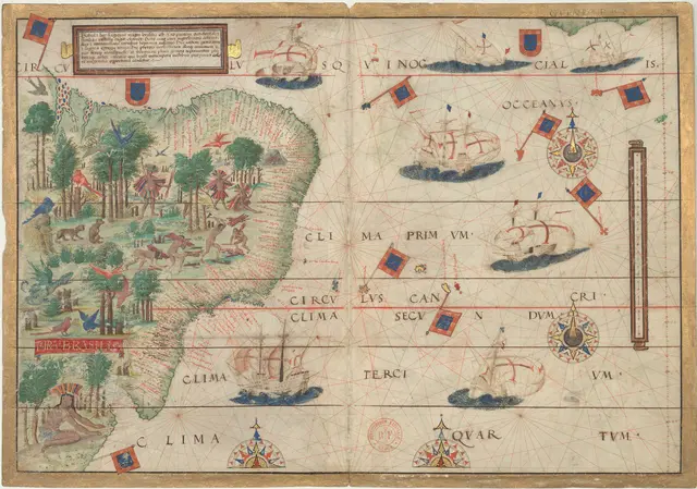 Terra Brasilis — Atlas Miller, 1519 (BnF)