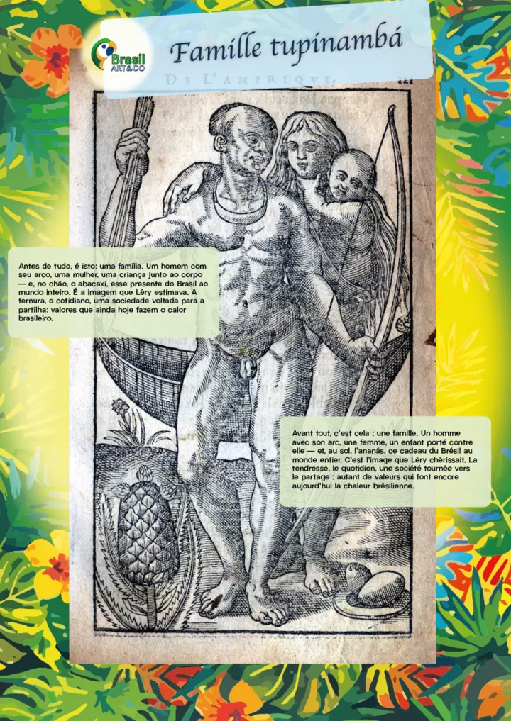 Famille tupinambá — painel da exposição Brasil Art&Co