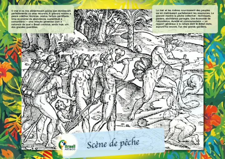 Scène de pêche — painel da exposição Brasil Art&Co